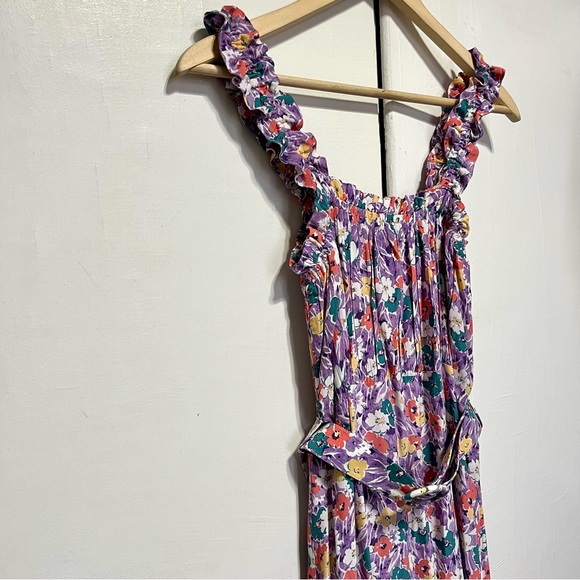 Faithfull the Brand Mid Summer Floral-Print Crepe Mini Dress, Size M - Picture 6 of 15